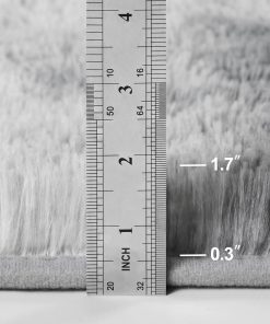 Alternative view of Deerhoo Large Shag Area Rugs 6 x 9. Tie-Dyed Plush Fuzzy Rug for Living Room. Ultra Soft Fluffy Furry Rugs for Bedroom. Indoor Carpet Nursery Rugs for Kids Room Home Decor. Light Grey
